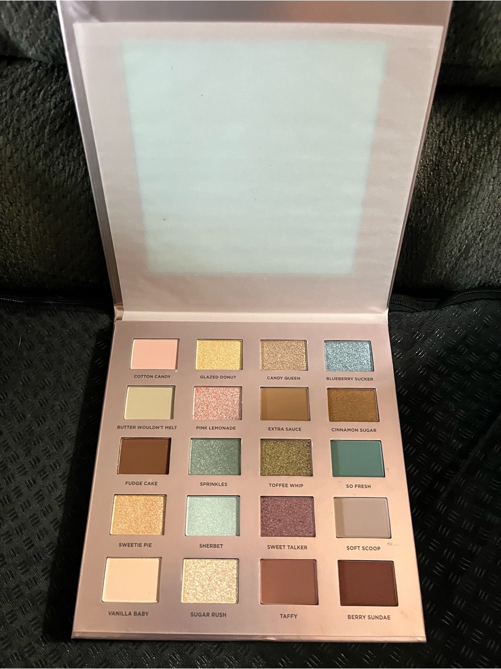 ICONIC London Eyeshadow Palette — Pastel Pink, Mint, Gold, Blue, Brown